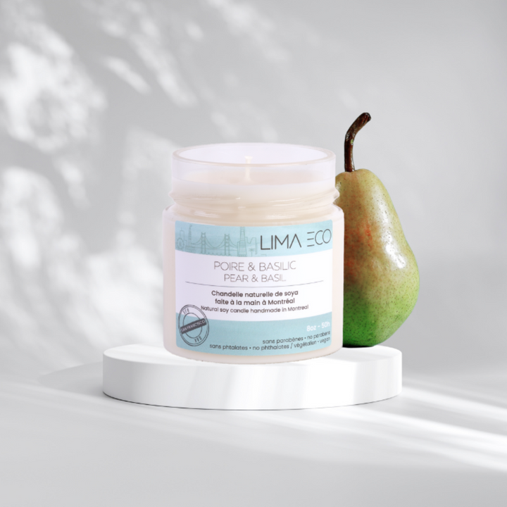 Pear & basil soy candle - San Francisco